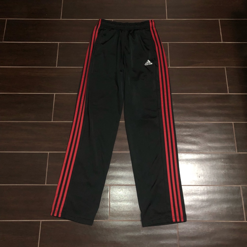 Adidas Small Black & Red Track Pants